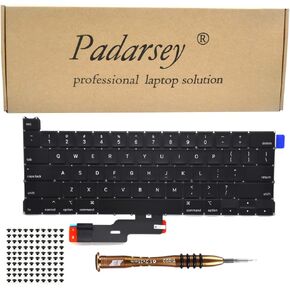 Padarsey Replacement Keyboard Compatible with MacBook Pro 13 inch A2289 Released 2020 US Layout+Keyboard Screws+Screwdriver