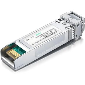 10GBase-SR 850nm Multimode SFP Module, 10G MMF OM3 Optical Module with Digital Diagnostic Monitoring, Up to 300m Over LC Fiber, for Cisco SFP-10G-SR, Mikrotik, TP-Link and More