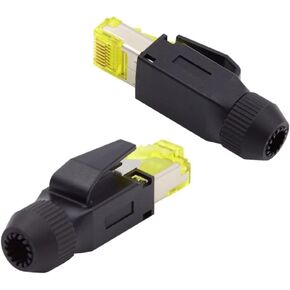 Chenyang RJ45 CAT5/CAT6/CAT7 Shield Plug Connector 8P8C for Industrial Network Ethernet Patch Cord 2Pcs/Set