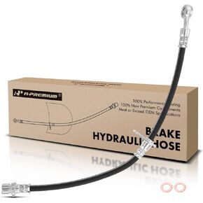 A-Premium Rear Driver and Passenger Brake Hydraulic Hoses Compatible with Select Honda Models - CR-V 1997 1998 1999 2000 2001 - Replace# 01466S07000(Pack of 2)