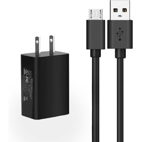 Charger for Samsung Galaxy S6/S7 Edge/Active/Edge+, S4/S5 Active/Developer Edition/Mini/Zoom, Galaxy A6/A10, Convoy 3/4, Gusto 3, Rugby 4/ III Phone Charger AC Adapter Charging Cable Cord - UL Listed