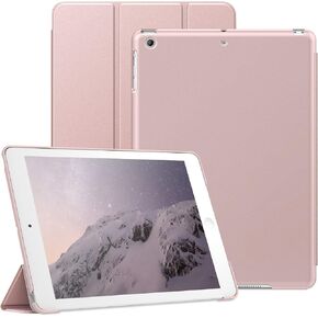 JETech Case for iPad Air 1 9.7 Inch (2013 Model, 1st Generation), Protective Hard Back Shell Soft-Touch Tablet Stand Cover, Auto Wake/Sleep (Black)