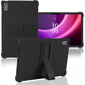 ATOOZ for Lenovo Tab P11 Gen 2 Case 11.5 Inch 2023,Lenovo Tab P11 2nd Gen Case Kids Soft Silicone Cover Case for Lenovo P11 Gen 2 11.5 Tablet Shockproof with PC Stand (Black)