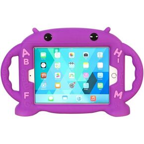 Kids Case for iPad Mini 5/4/3/2/1 Shockproof Silicone Protective Cover Handle Stand Case Fit Apple New iPad Mini 5th Generation 7.9" 2019 [CHINFAI Cartoon Robot Series] (Blue)