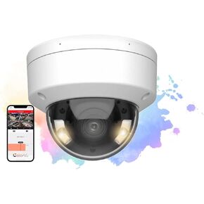 4MP 24/7 Full Time Color Dome Network IP PoE Camera, H.265+, Indoor and Outdoor, Built-in Mic, 2.8mm Wide Angle Lens Compatible with Hikvision DS-2CD2147G2-LSU