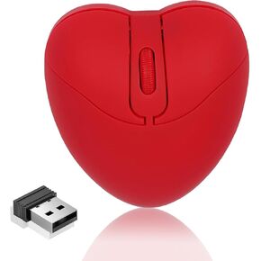 USB Mouse Red Heart Mouse,Wired Mouse,Mouse for Laptop,Computer Mouse Wired, Mouse with Cord for Laptop,chromebook Mouse Wired (Wireless Mouse Red Heart)