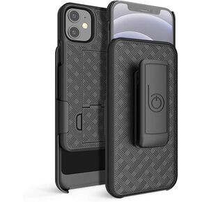 BELTRON Case with Belt Clip for iPhone 12 Mini, Slim Fit Protective Shell & Swivel Belt Clip Holster Combo with Built-in Kickstand for iPhone 12 Mini 5.4" (2020)