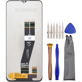 Complete Screen LCD Digitizer Touch Assembly Replacement for (Big screen size version) Samsung Galaxy A03 A03s M03 with Tool Kit Black 6.5"