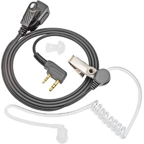HYS Walkie Talkie Radio Earpiece with Mic, Acoustic Tube Headset with PTT for Baofeng UV-5R Kenwood Retevis H-777 RT1 RT21 RT22 WOUXUN KG-699 KG-689 Two Way Radio