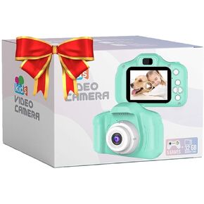 Bodium Kids Camera Toys for Boys and Girls Age 3-9, Christmas Birthday Gifts HD Selfie Digital Video Recorder Cameras for Toddler Children 3 4 5 6 7 8 9 Years Old with 32GB SD Card - Blue