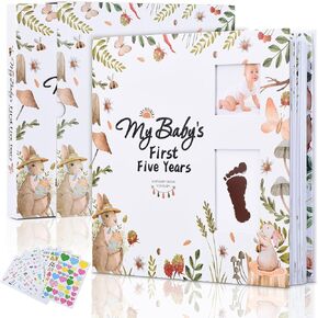 Our Little Miracle Baby Memory Book,248 Pages Color, Keepsake Journal for Baby's First Five Years, Unisex Baby Scrapbook, Record Book for New Parents, Ideal Gift for Baby Shower and Welcome Party