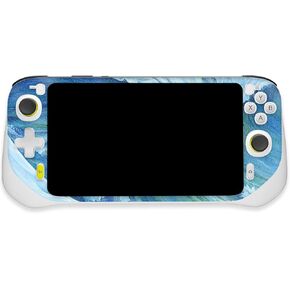 MightySkins Glossy Glitter Skin Compatible with Logitech G Cloud Gaming Handheld - Perfect Wave | Protective, Durable High-Gloss Glitter Finish | Easy to Apply | Made in The USA