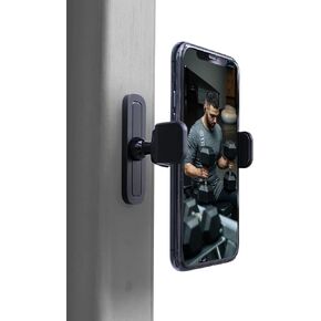 CutS Portable Magnetic Phone Holder for Gym, 360 Degree Adjustable Phone Stand with Alloy Base, Compatible with 4.7-6.5" Smartphones
