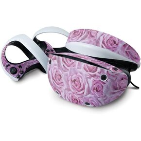 MightySkins Carbon Fiber Skin Compatible with Sony Playstation VR2 - Box of Roses | Protective, Durable Textured Carbon Fiber Finish | Easy to Apply & Change Styles | Made in The USA