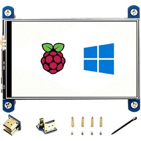 waveshare 4 inch HDMI LCD IPS Display 800x480 Resolution Resistive Touch Screen HDMI Interface for Raspberry Pi 4B/3B+/3B/2B/B+/A+/Zero W,Support Raspbian/Ubuntu/Kali/Retropie