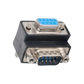 chenyang RS232 9Pin DB9P Male to Female D-SUB Up Angled 90 Degree Type Extension Adapter Thumbscrew Type