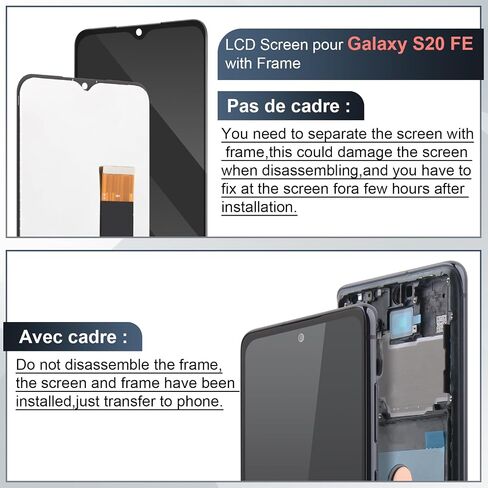 FKBAightccyr OLED Screen LCD for Samsung Galaxy S20 FE Screen Replacement for Samsung S20 FE 5G G781U Touch Display Digitizer Assembly with Installation Tools in Saudi Arabia
