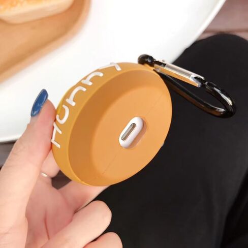 متوافق مع غطاء حافظة AirPods 3، غطاء حماية لطيف من السيليكون لجهاز Apple AirPod الجيل الثالث 2021 مع سلسلة مفاتيح للنساء والرجال والفتيات، حافظة مضحكة مضادة للصدمات لأجهزة Airpods 3 (وعاء العسل) in Saudi Arabia