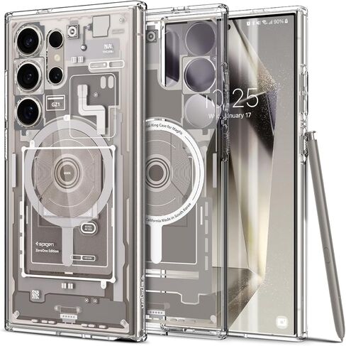 Spigen Ultra Hybrid Metal Ring MagFit Designed for Galaxy S24 Ultra Case (2024) - Zero One in Saudi Arabia