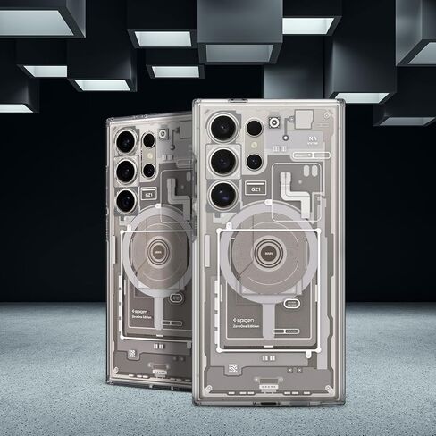 Spigen Ultra Hybrid Metal Ring MagFit Designed for Galaxy S24 Ultra Case (2024) - Zero One in Saudi Arabia
