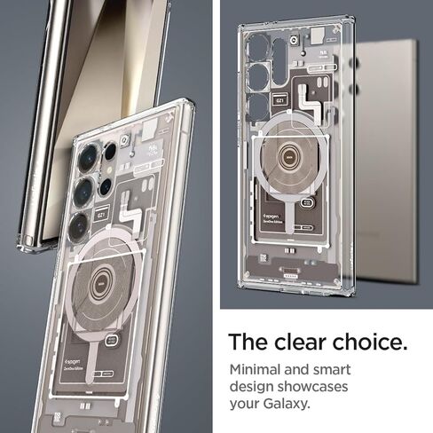 Spigen Ultra Hybrid Metal Ring MagFit Designed for Galaxy S24 Ultra Case (2024) - Zero One in Saudi Arabia