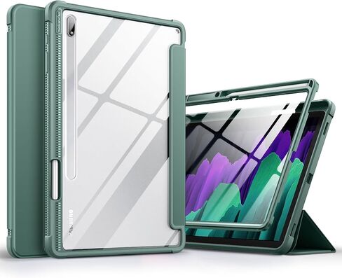 Case for Samsung Galaxy Tab S8 Plus/ S7 Plus/ S7 FE 12.4-inch Leather, Built-in Screen Protection Folio Tablet Cover, Magnet Tri-Fold Stand with S-Pen Dock, for Women, for Men (Marble) in Saudi Arabia