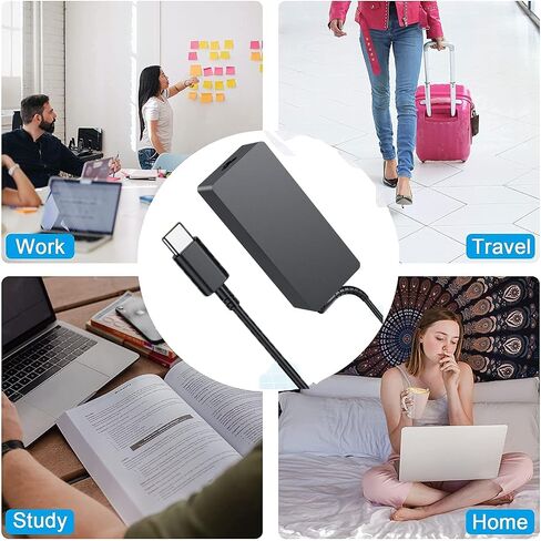 شاحن USB-C بقدرة 45 وات مناسب لجهاز HP Chromebook 14 14a x360 14-ca020nr 14-ca051wm 11-ae051wm 14-ca052wm 14-ca060nr 14-ca061dx 14-ca043cl 11-ae000 918337-001 محول التيار الكهربائي من السلسلة C in Saudi Arabia