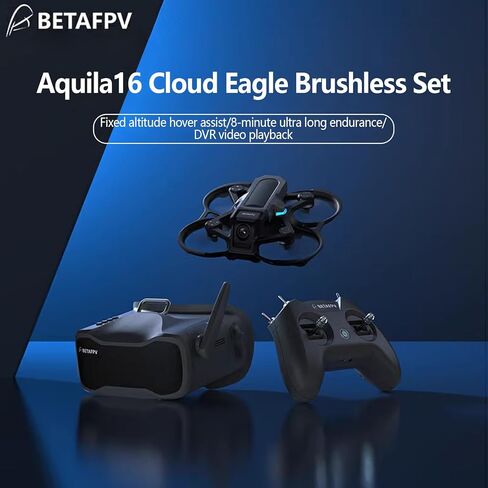 aquila16FPVkit Aquila16 FPV طقم مروحية بدون طيار مع تثبيت الارتفاع، 8 دقائق طيران للمبتدئين FPV، 3 أوضاع طيران وسرعة، محاكي تسجيل DVR يدعم 1S RTF Kit مع ELRS 3.0 in Kuwait