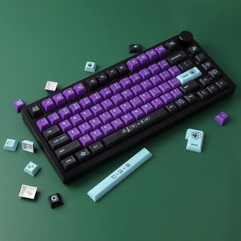 Hyekit Original Keycaps 143 Keys ميكانيكا الكم PBT Keycaps KCA Profile Dye-Sublimation Keycaps Custom Keycaps لـ Cherry Gateron MX Switches لوحة المفاتيح الميكانيكية in Kuwait