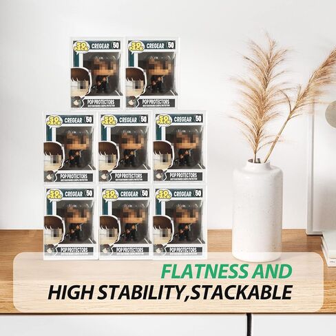 25 عبوة من حافظات الحماية تنطبق على شخصيات Funko- 4 بوصات من الفينيل البوب، وواقي شفاف كريستالي 0.38 مم، وحافظات حماية بلاستيكية، وصندوق عرض عالي التحمل مع طبقة واقية وعلامة تبويب قفل in Kuwait