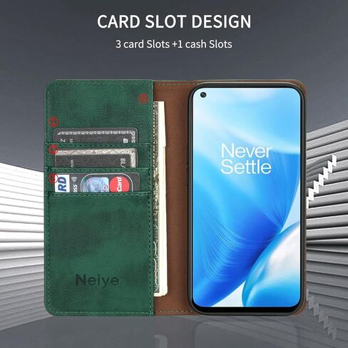 OnePlus Nord N200 5G Wallet Case with [RFID Blocking] Card Slot Stand Strong Magnetic Flip Fold Leather Protective Phone Case for OnePlus Nord N200 5G Case Wallet(6.49 inch-Brown) in Saudi Arabia