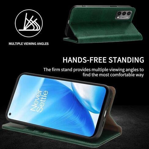 OnePlus Nord N200 5G Wallet Case with [RFID Blocking] Card Slot Stand Strong Magnetic Flip Fold Leather Protective Phone Case for OnePlus Nord N200 5G Case Wallet(6.49 inch-Brown) in Saudi Arabia