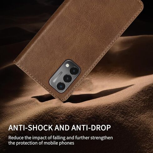 OnePlus Nord N200 5G Wallet Case with [RFID Blocking] Card Slot Stand Strong Magnetic Flip Fold Leather Protective Phone Case for OnePlus Nord N200 5G Case Wallet(6.49 inch-Brown) in Saudi Arabia