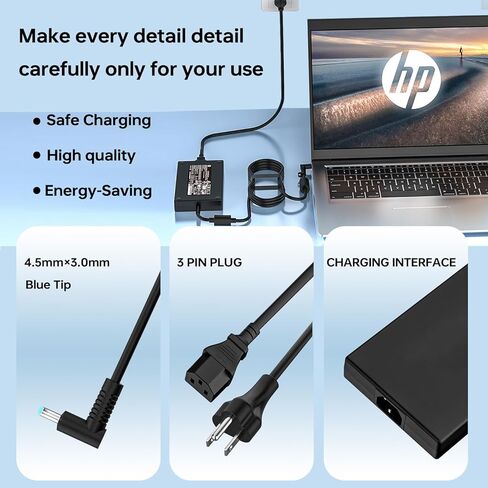 شاحن كمبيوتر محمول 200 واط 815680-002 835888-001 متوافق مع ZBook G9 G10 17 G3 17 G4 17 G5 L73385-001 TPN-DA10 19.5V 10.3A محول الطاقة in Kuwait