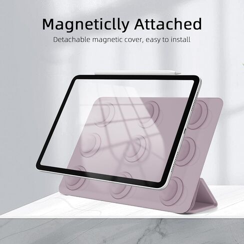 for iPad Air 13 inch M2 Case (2024 Released,Model NO.A2898/A2899/A2900), Auto Sleep/Wake and Magnetic Closure, Slim Trifold Stand Case, PU Leather Cover, Support Apple Pencil Pro, White in Saudi Arabia