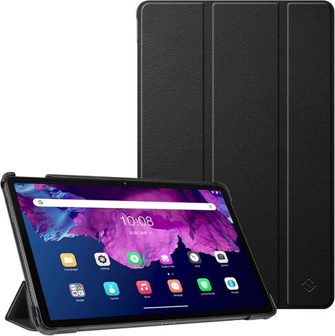 حافظة Fintie لجهاز Lenovo Tab P11 Plus 2021 (TB-J616F / J616X)، غطاء حامل نحيف خفيف الوزن مع خاصية النوم/الاستيقاظ التلقائي لجهاز Lenovo Tab P11 11" 2020 (TB-J606F TB-J606X)، أسود in Saudi Arabia