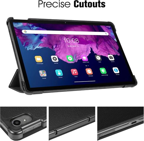 حافظة Fintie لجهاز Lenovo Tab P11 Plus 2021 (TB-J616F / J616X)، غطاء حامل نحيف خفيف الوزن مع خاصية النوم/الاستيقاظ التلقائي لجهاز Lenovo Tab P11 11" 2020 (TB-J606F TB-J606X)، أسود in Saudi Arabia