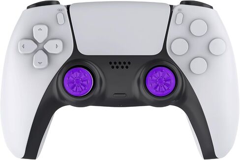 Joystick Caps Thumbsticks Extender for PS5/PS4 Controller, Thumbs Grips Caps 1 High-Rise & 1 Mid-Rise Concave Anti-Slip Accessories Thumb Sticks for PS5 Controller, Red in Kuwait