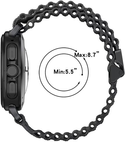 متوافق مع Samsung Galaxy Watch 7 Ultra Band 47 مم، حزام من نسيج النايلون للطرق الوعرة للنساء والرجال، ملحق بديل مناسب لساعة Samsung Galaxy Watch Ultra Trail Band in Saudi Arabia