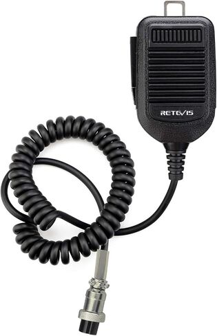 ميكروفون محمول Retevis MI001 8Pin، متوافق مع ICOM HM36 ICOM IC-756PROIII، IC-746PRO، IC-9100، IC-7800، IC-7410، IC-7200 راديو متنقل، ميكروفون مكبر صوت عن بعد، ميكروفون توصيل 8 سنون (حزمة واحدة) ) in Saudi Arabia