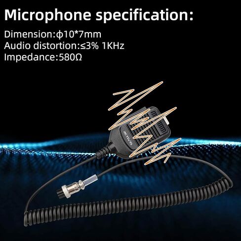 ميكروفون محمول Retevis MI001 8Pin، متوافق مع ICOM HM36 ICOM IC-756PROIII، IC-746PRO، IC-9100، IC-7800، IC-7410، IC-7200 راديو متنقل، ميكروفون مكبر صوت عن بعد، ميكروفون توصيل 8 سنون (حزمة واحدة) ) in Saudi Arabia