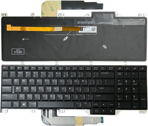 US Colorful Backlight Backlit Keyboard Replacement for DELL Alienware 17 R4 R5 /Alienware M17 R4 Laptop Keyboard with Backlit US 0N7KJD 0ND5TJ in Saudi Arabia