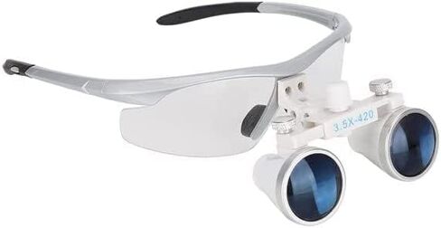 3.5X-420 Working Distance Binocular Loupe Magnifier Optical Glass (Silver) in Kuwait
