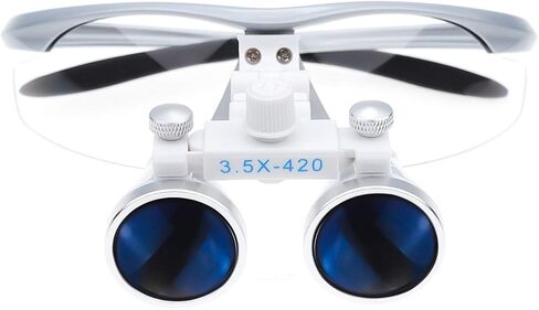 3.5X-420 Working Distance Binocular Loupe Magnifier Optical Glass (Silver) in Kuwait
