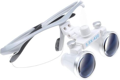 3.5X-420 Working Distance Binocular Loupe Magnifier Optical Glass (Silver) in Kuwait