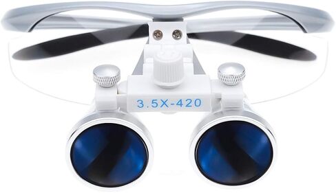 3.5X-420 Working Distance Binocular Loupe Magnifier Optical Glass (Silver) in Kuwait