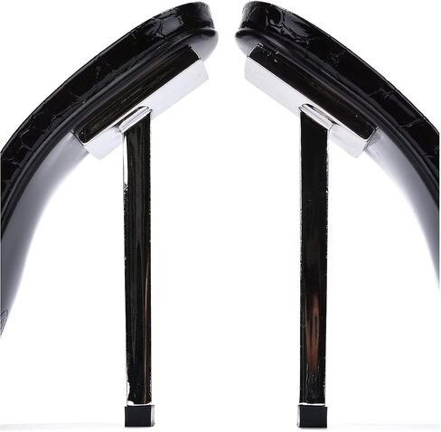 Cape Robbin Tennon Sexy Stiletto High Heels for Women, Faux Crocodile Square Open Toe Shoes Heels in Kuwait
