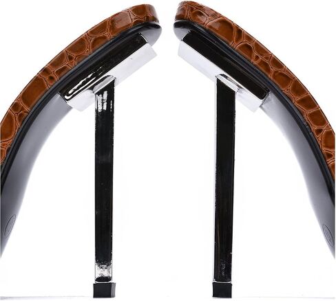 Cape Robbin Tennon Sexy Stiletto High Heels for Women, Faux Crocodile Square Open Toe Shoes Heels in Kuwait
