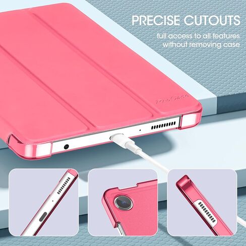 ProCase Smart Case for Galaxy Tab A9 8.7 Inch 2023, Slim Stand Hard Back Shell Protective Smart Cover Case for Galaxy Tab A9 8.7" SM-X110/X115/X117- Black in Kuwait