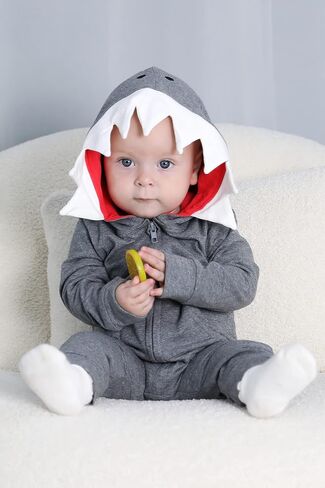 YOUNGER TREE Baby Boys Girls Cotton Rompers Long-Sleeve Jumpsuit Bodysuit Fall Winter Clothes for 0-24 Months Infant in Saudi Arabia